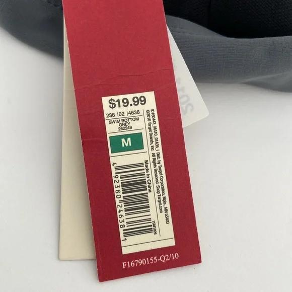 New With Tags Womens Grey Two-Piece Tankini Top Bathing Suit Size M - Picture 11 of 11